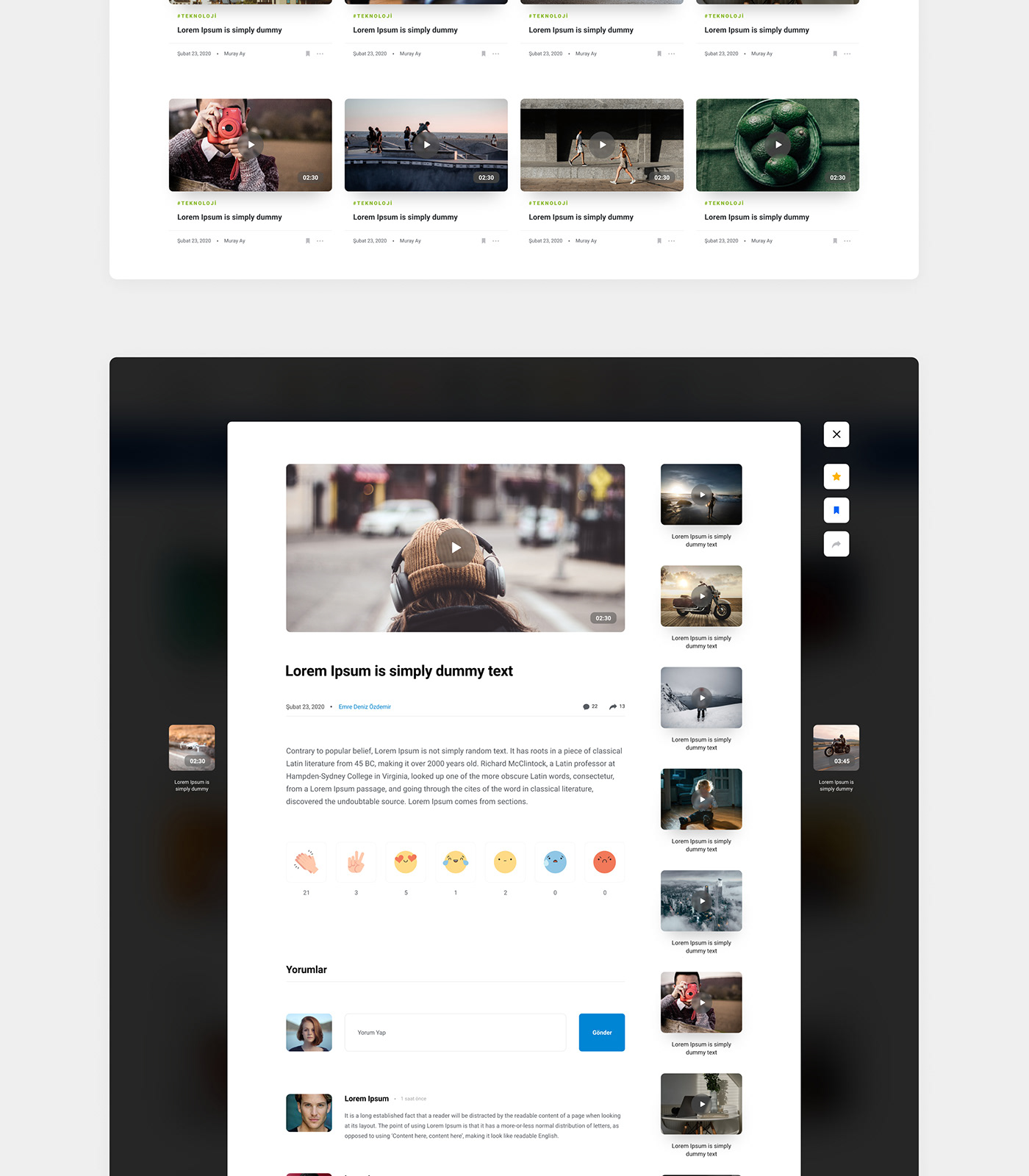 Blog color flat INFLUENCER interaction landingpage mobile Responsive Responsive Design Website