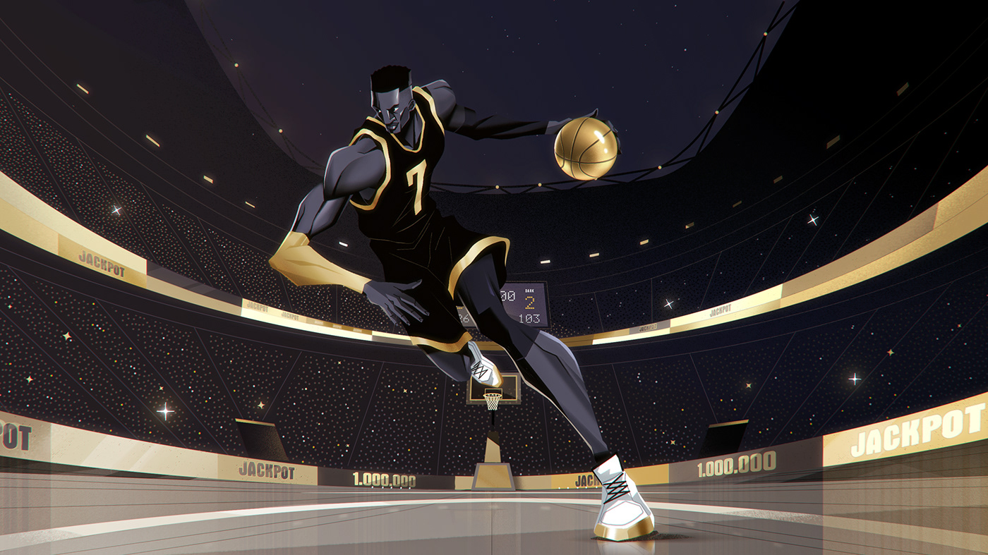 Advertising  animation  basketball design ILLUSTRATION  marketing   motion sports