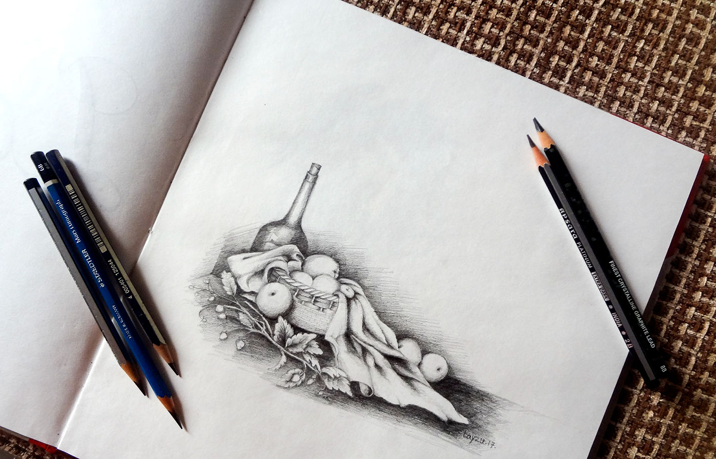 Fine Arts  sketch pencils paper passion