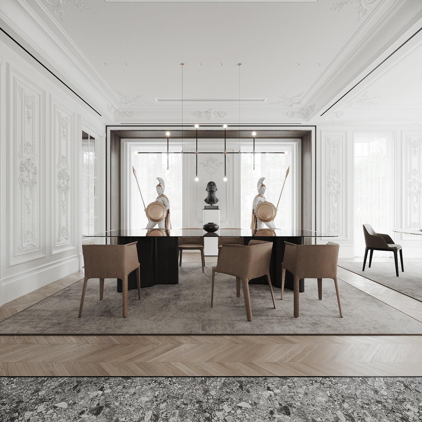 3dsmax architect Classic design freelancer Interior modern Villa