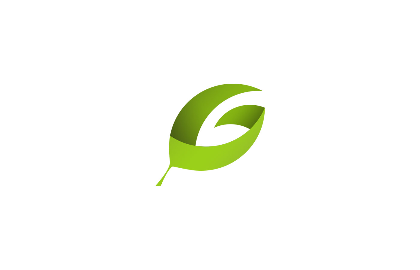 Fibonacci green leaf logo minimal mrjelveh tea branding 
