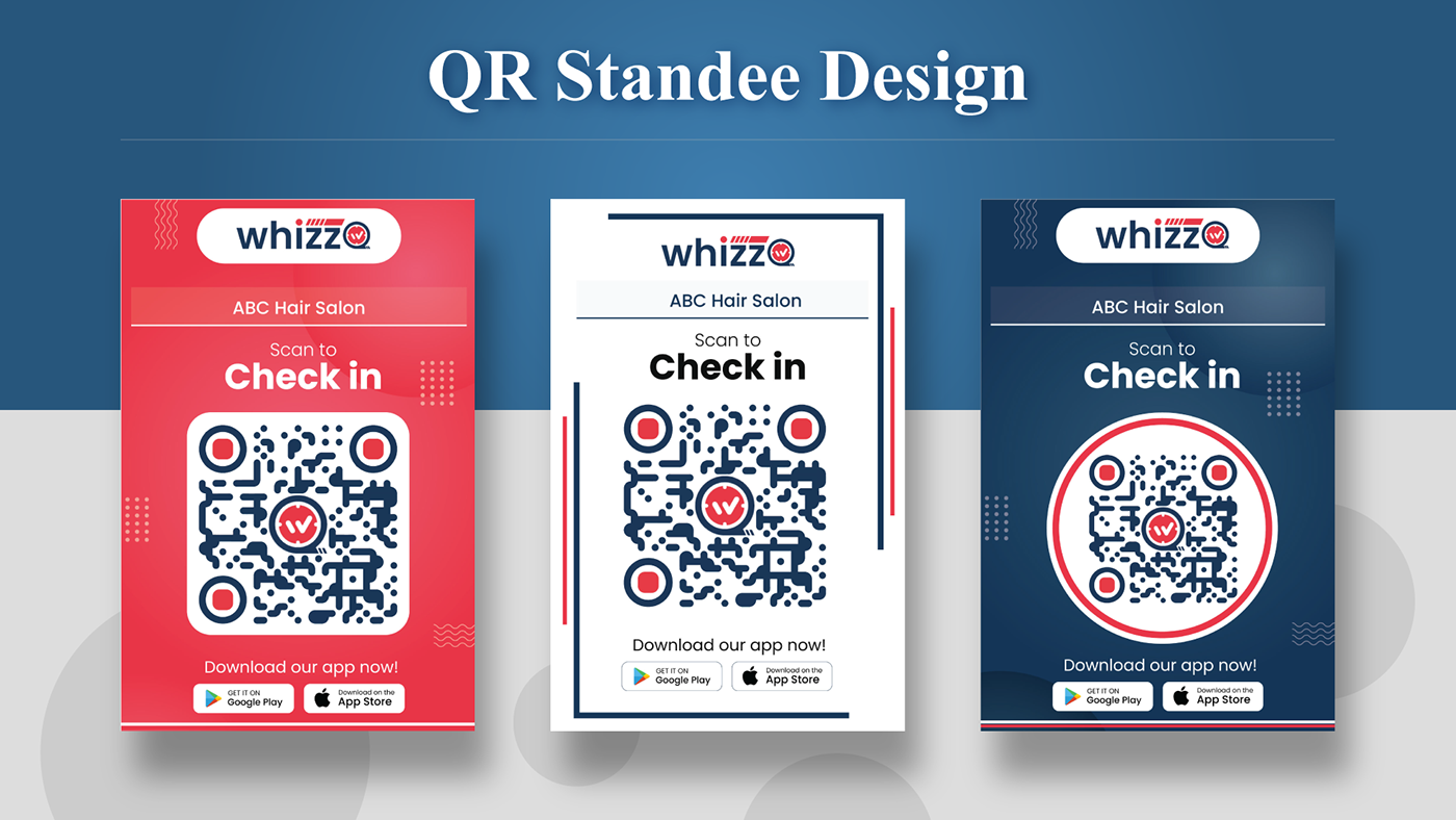 design Graphic Designer UI/UX Figma qrcode Standee