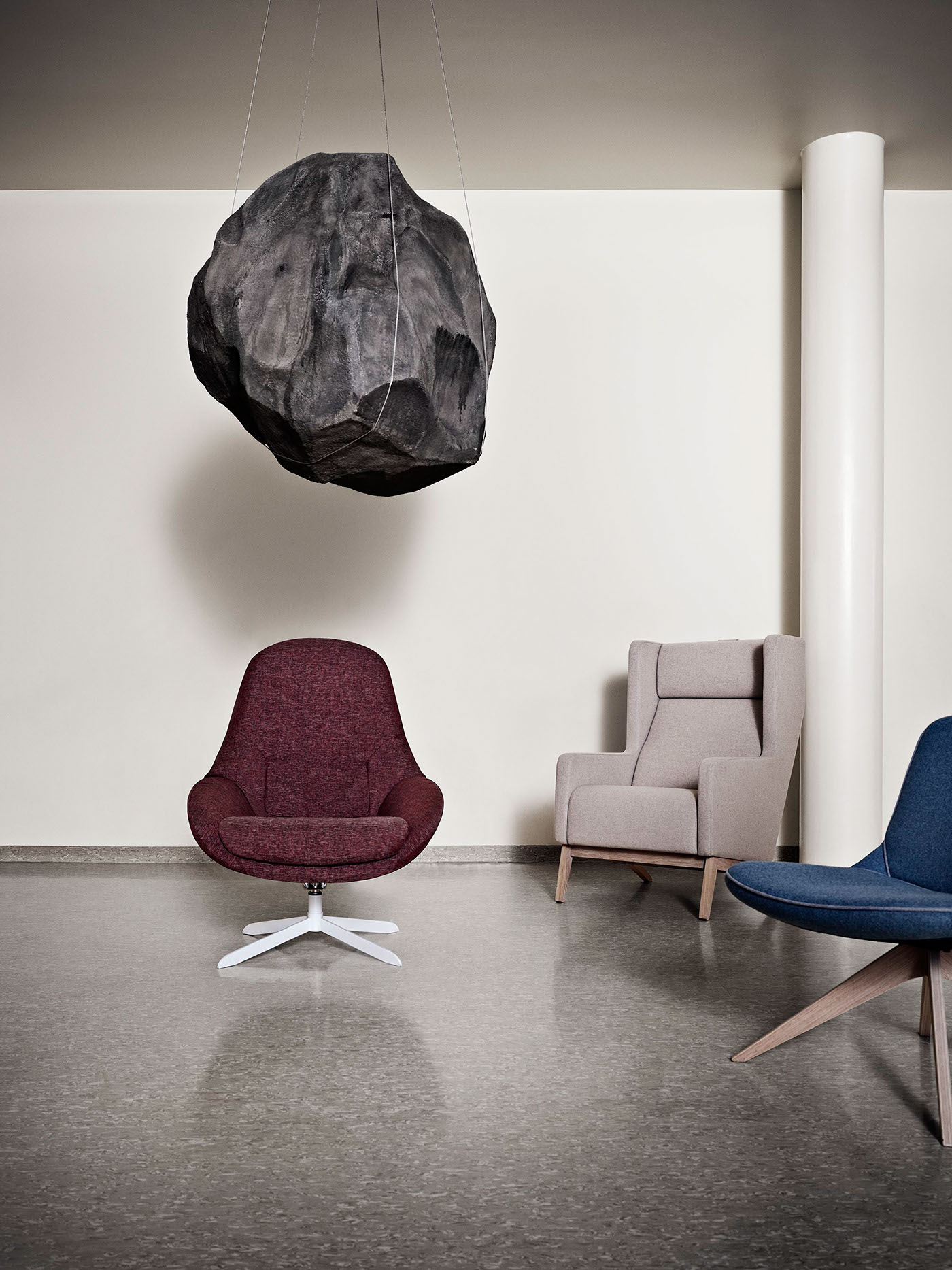 saga armchair Danish Design recliner lounge