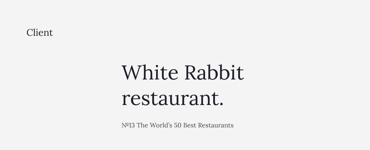 design redesign restaurant template UI ux Webdesign Website WhiteRabbit free