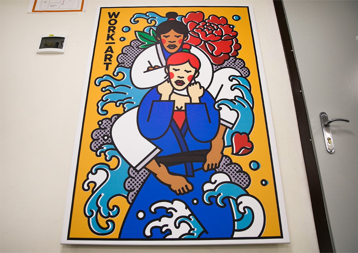 BJJ ILLUSTRATION  japan japanese jiu jitsu kimono Martial Arts print vector sport