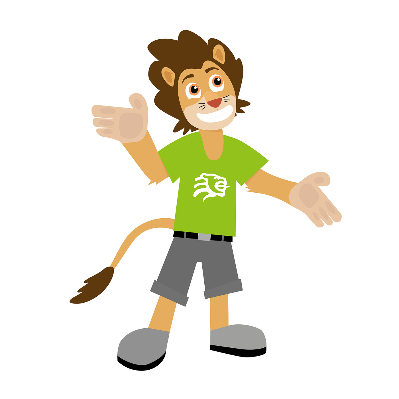 2D Character culture flat design Fun Mascot sport