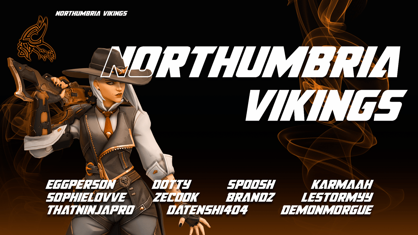 esports Gaming graphic design  roster roster graphic University Esports