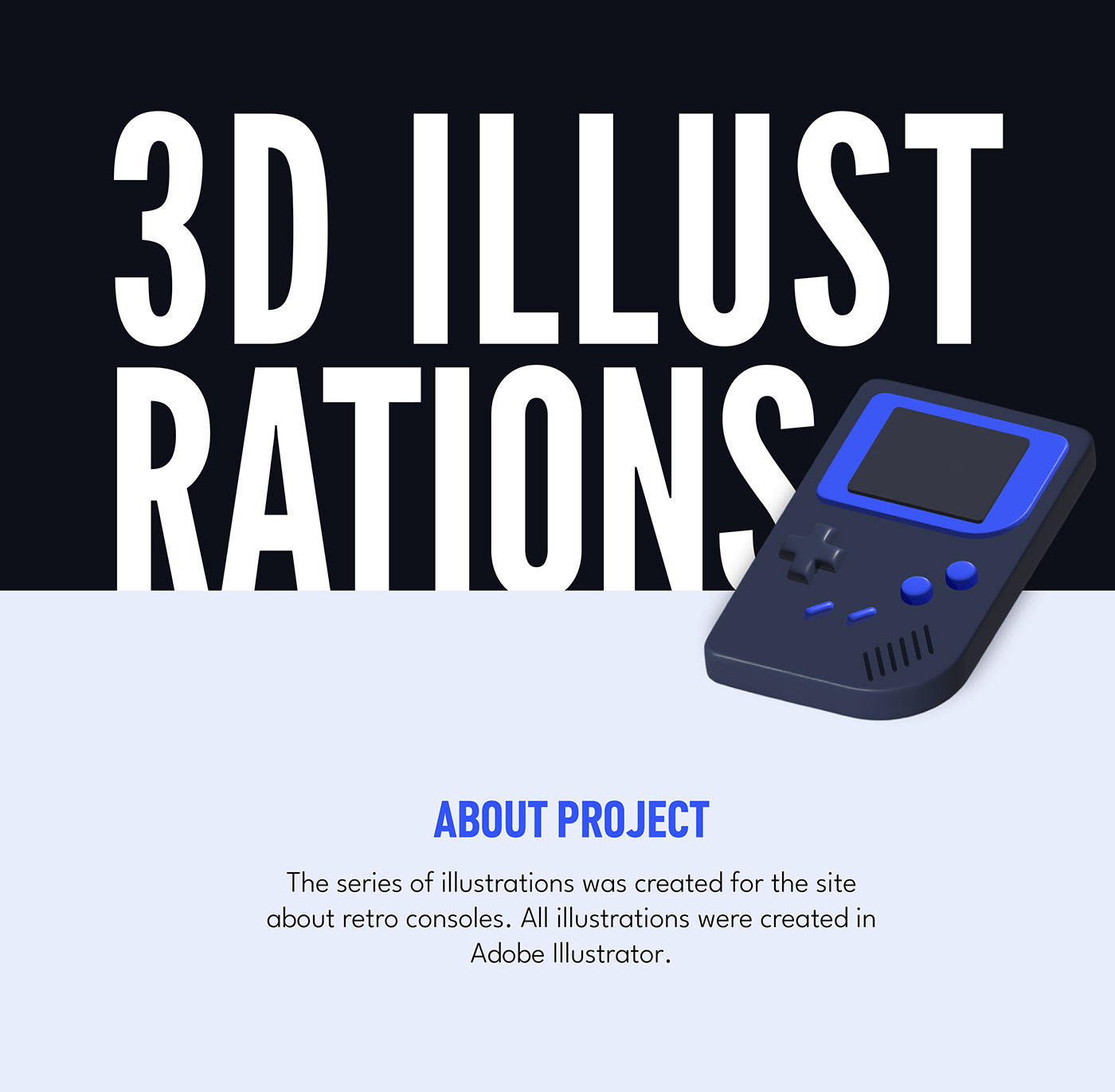 site design Web Design  ILLUSTRATION  3D 3D illustration console game landing page UI/UX ui design