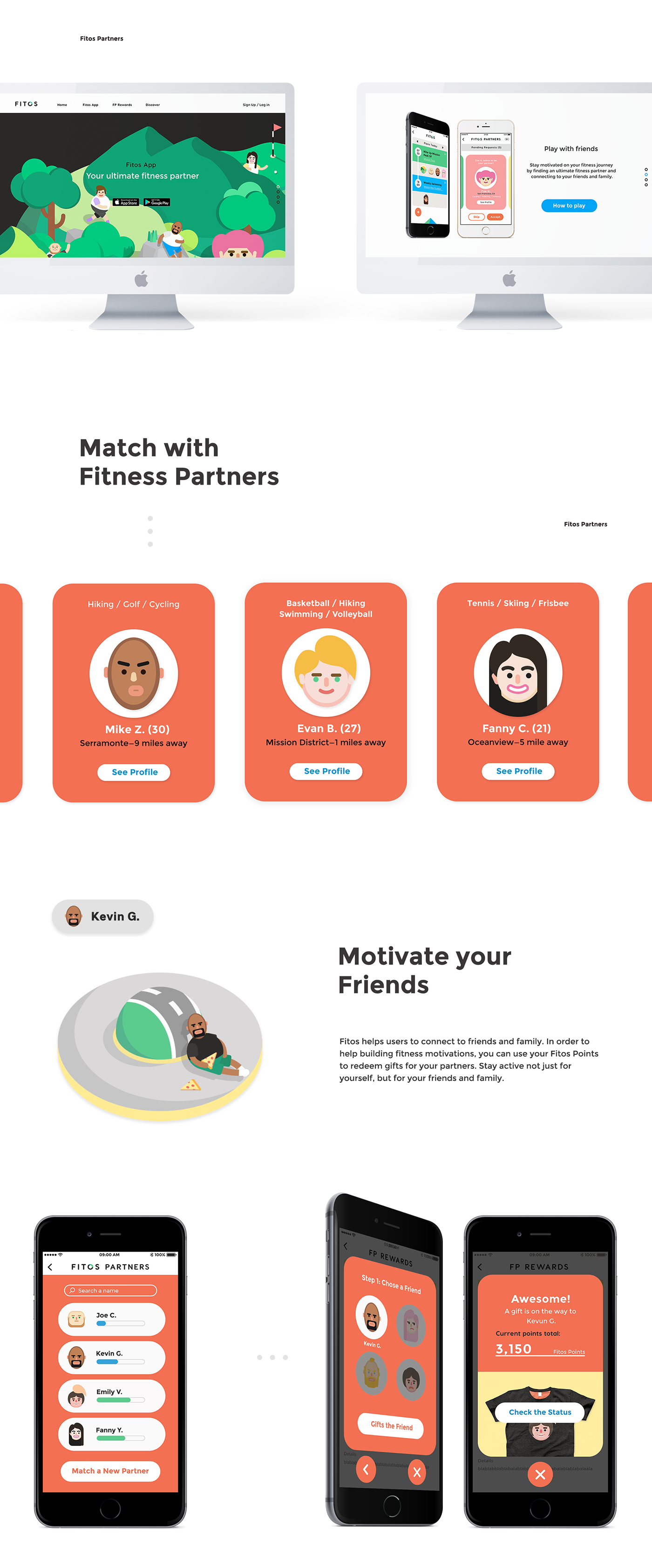 fitness game strategy characters social sport exercise Health reward adobeawards