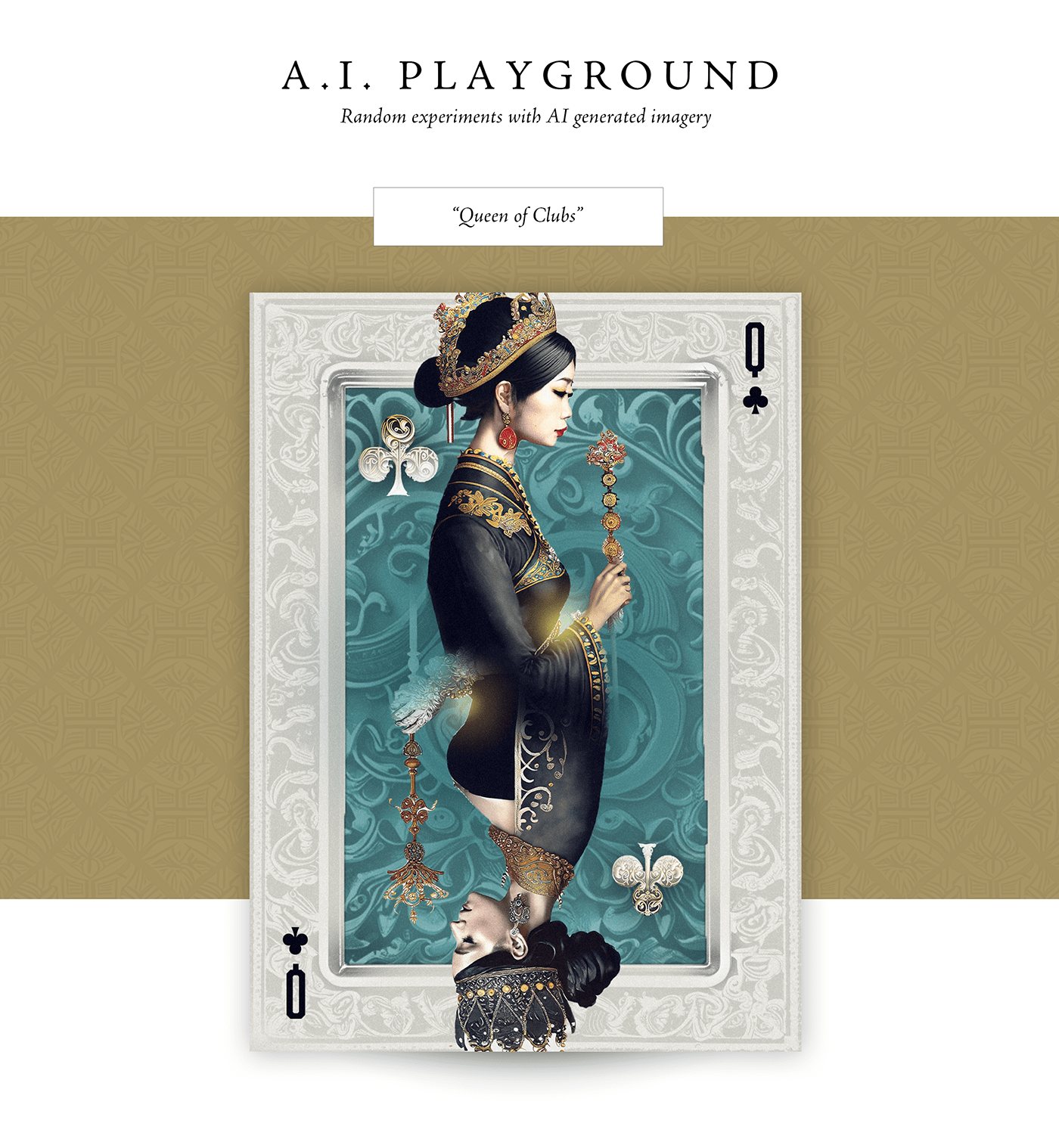 aigenerated art digital illustration Playing Cards