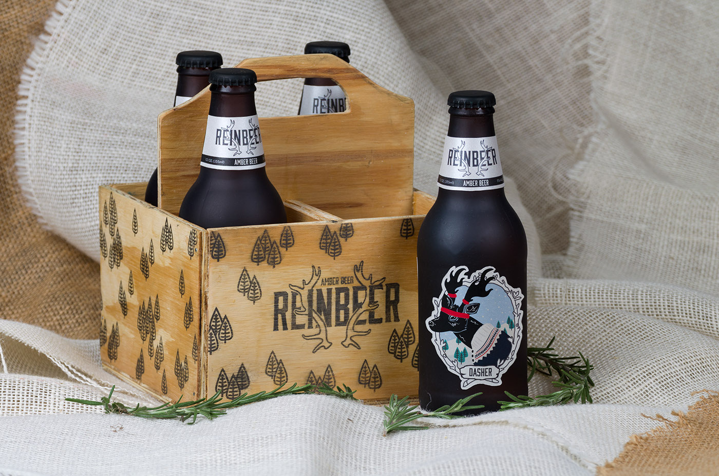 reindeer Reinbeer bottle packaging Christmas winter beer