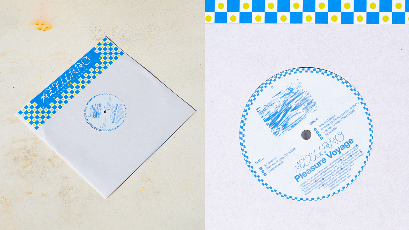 artwork blue cover cover design music Music Packaging vinyl Vinyl Cover White