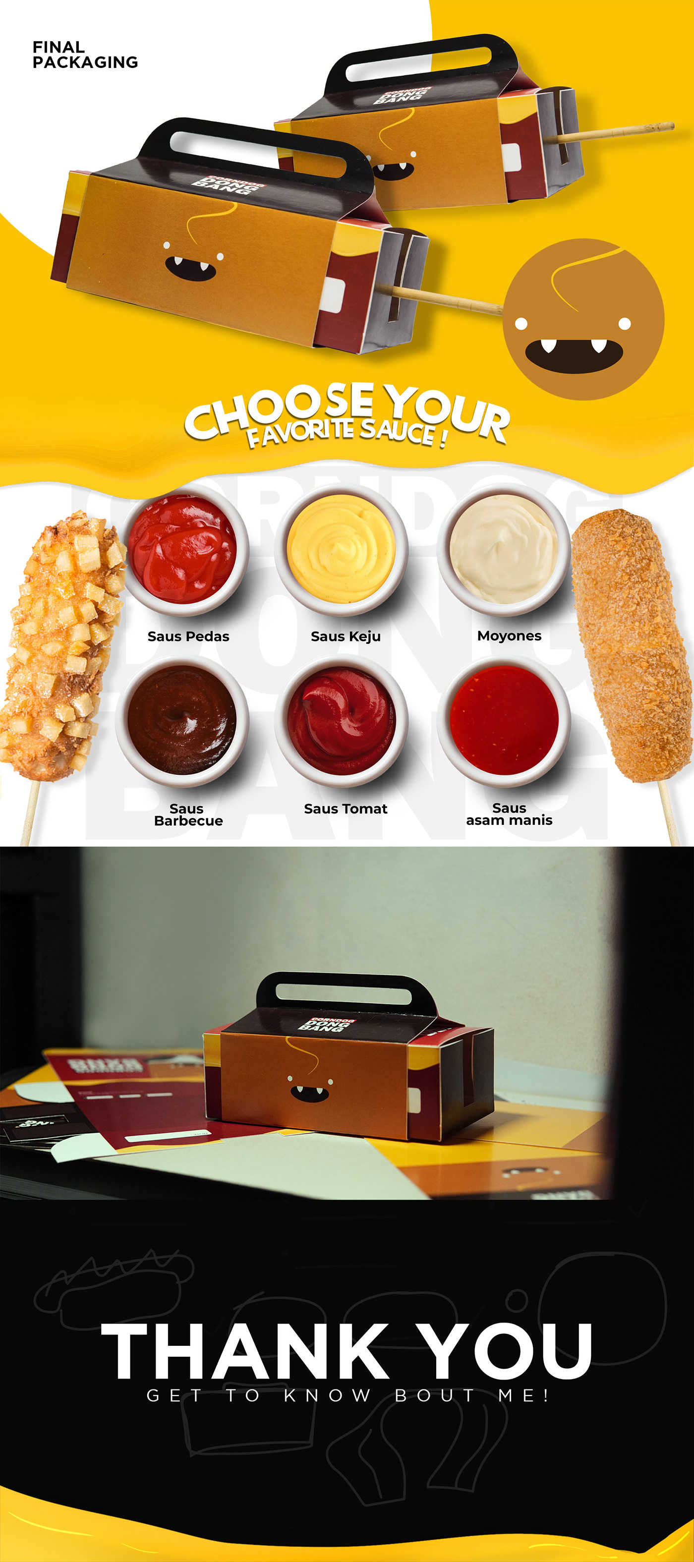 Advertising  Brand Design corndog Food  identidade visual ILLUSTRATION  logo Mascot Packaging product design 