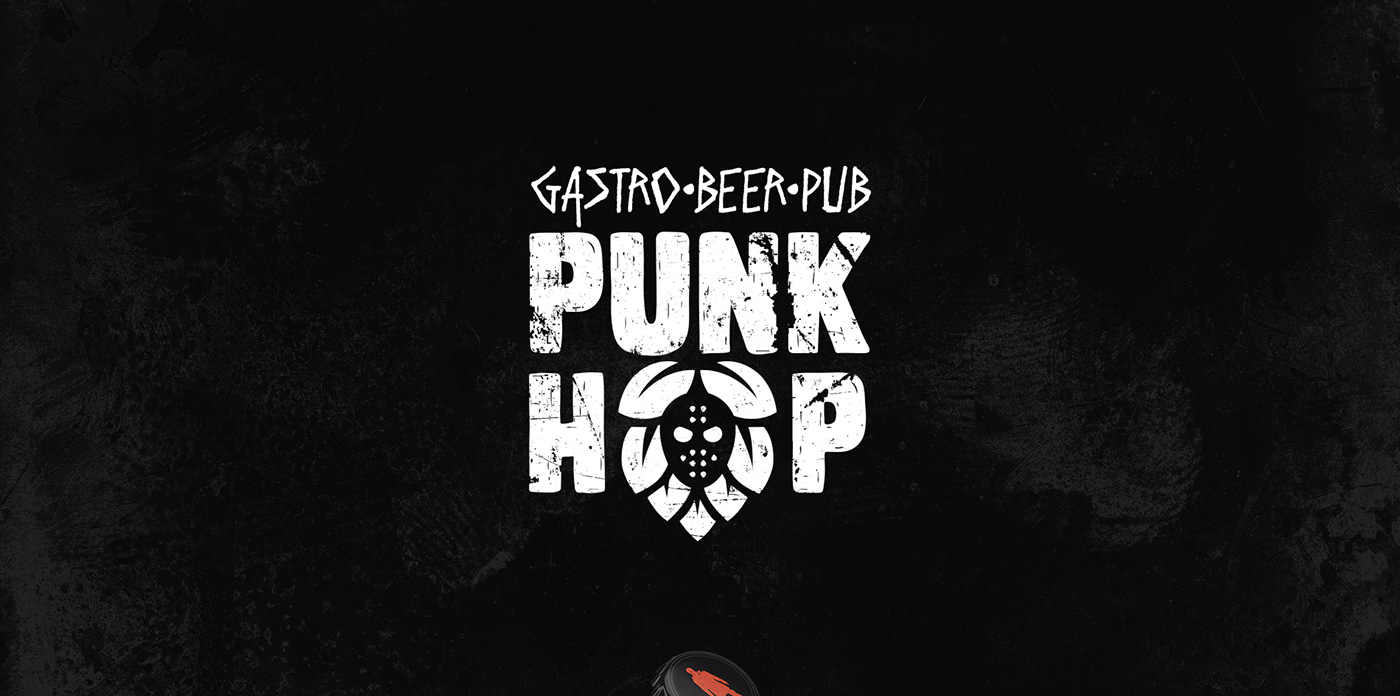 punk hop beer identidade visual brand identity Logo Design cerveza bar restaurant Food 
