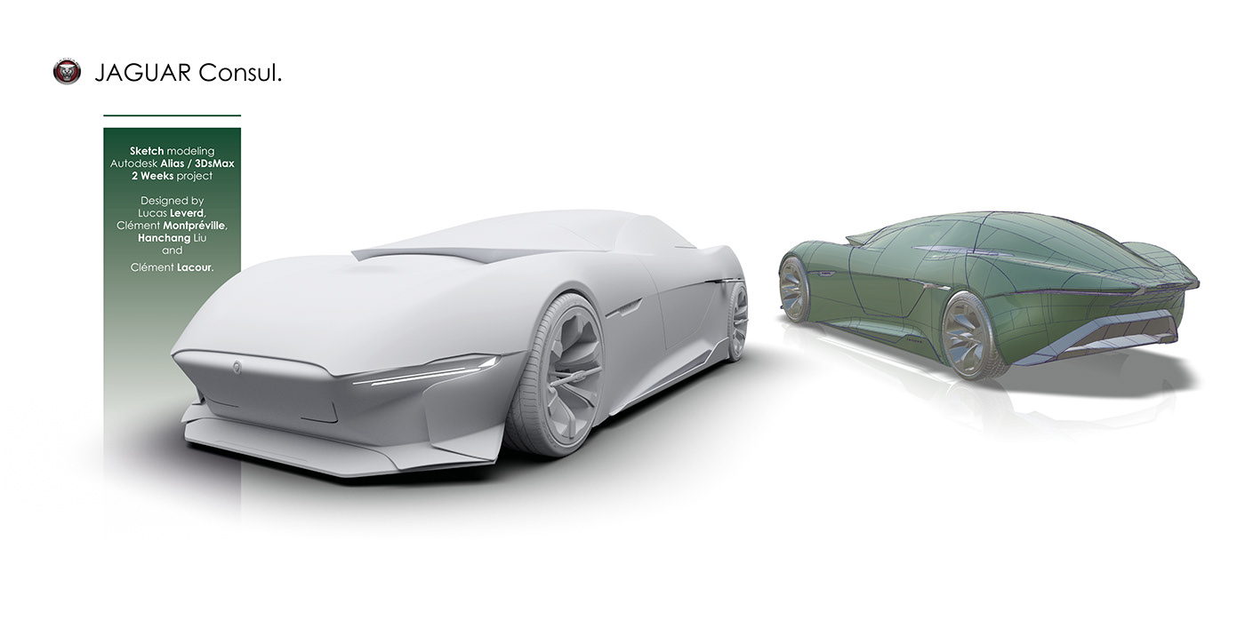Alias Autodesk automotive   design 3D jaguar car concept corona renderer CGI