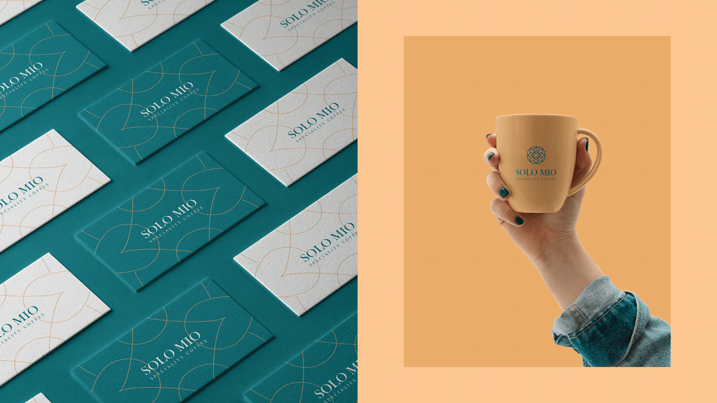 brand brand identity cafe coffee shop italian logo Qatar TAQNIA Taqnia Creative Agency