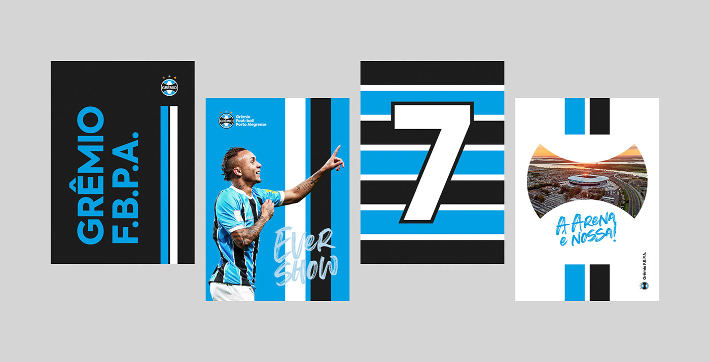 football soccer sport team grêmio branding  redesign graphic design  brand identity Logo Design visual identity
