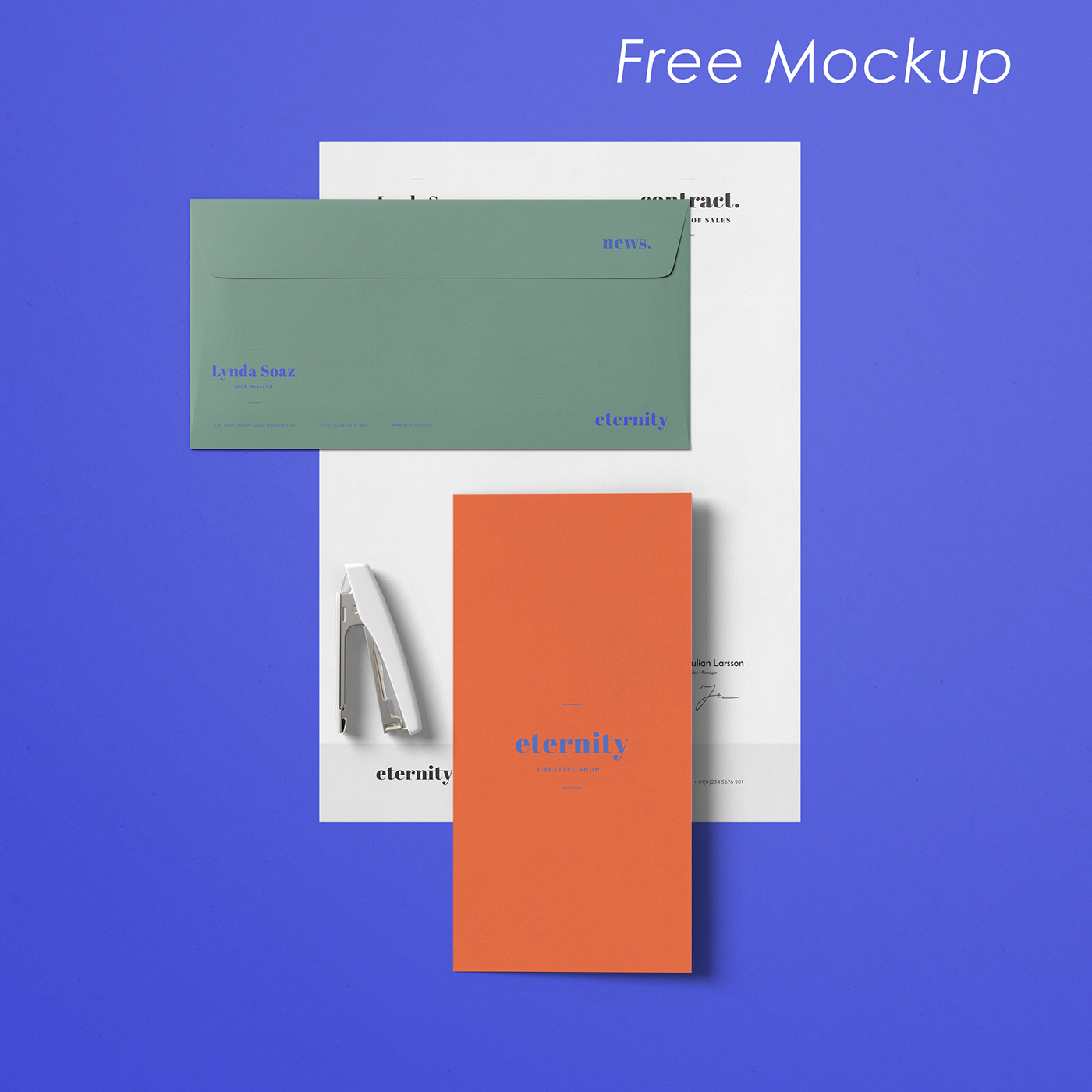 free Mockup branding  a4 envelope stationary presentation scene scenecreator corporated