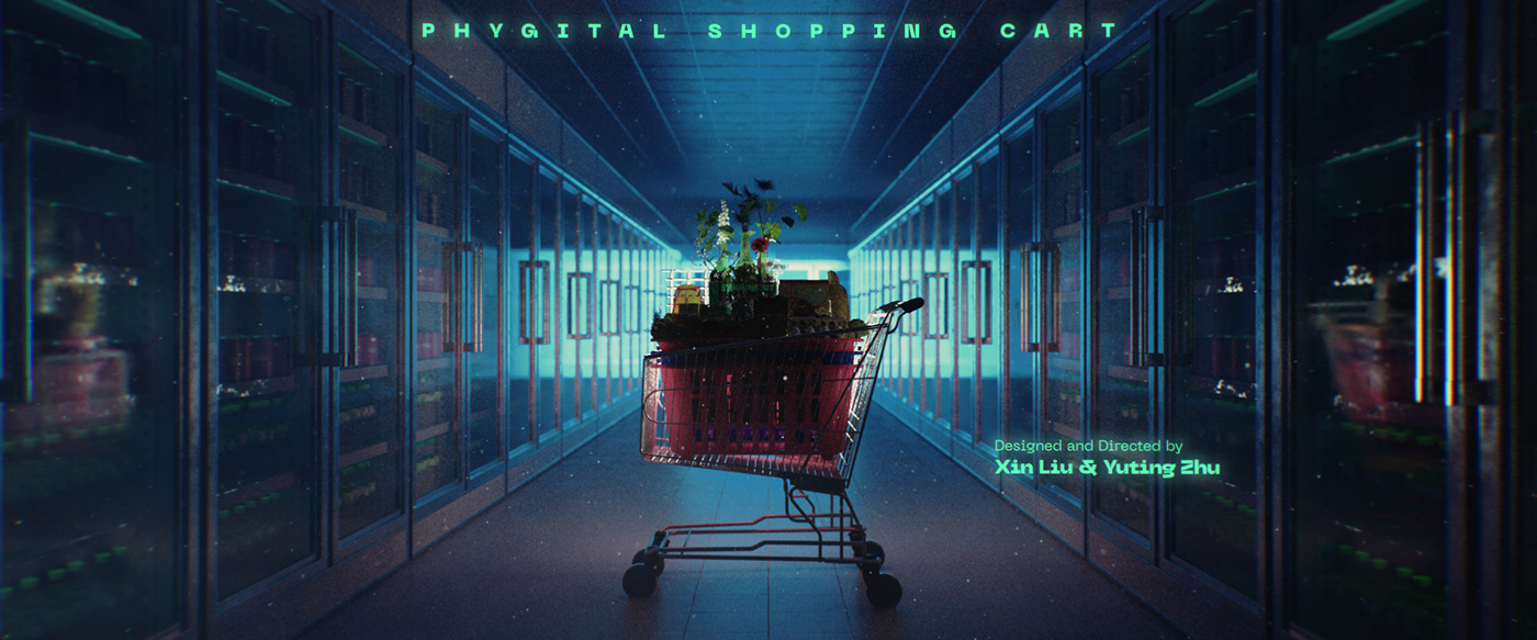 architecture Big Flat Now c4d experiment motion design phygital redshift styleframe Supermarket title sequence
