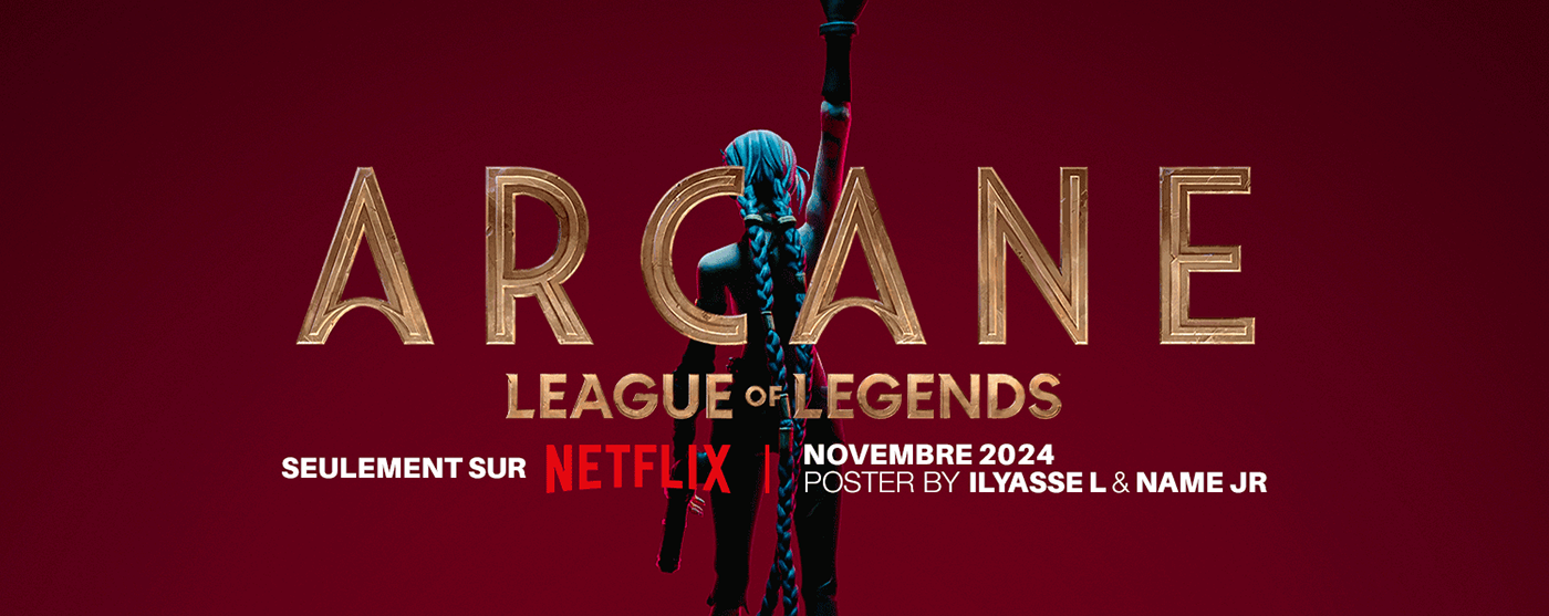 arcane movie poster poster Film   series photoshop blender photomanipulation Netflix league of legends