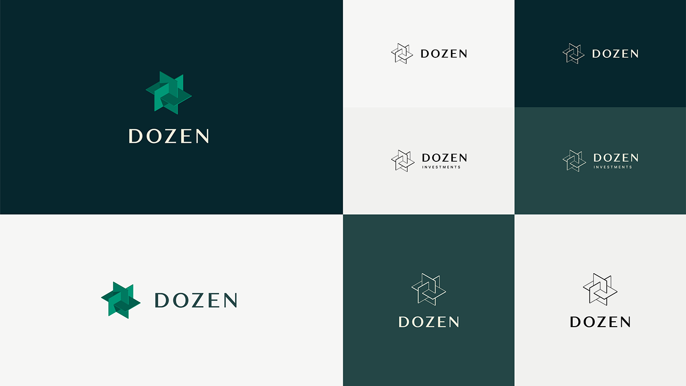 brand identity branding  geometry green Investment visual visual identity Web Design 