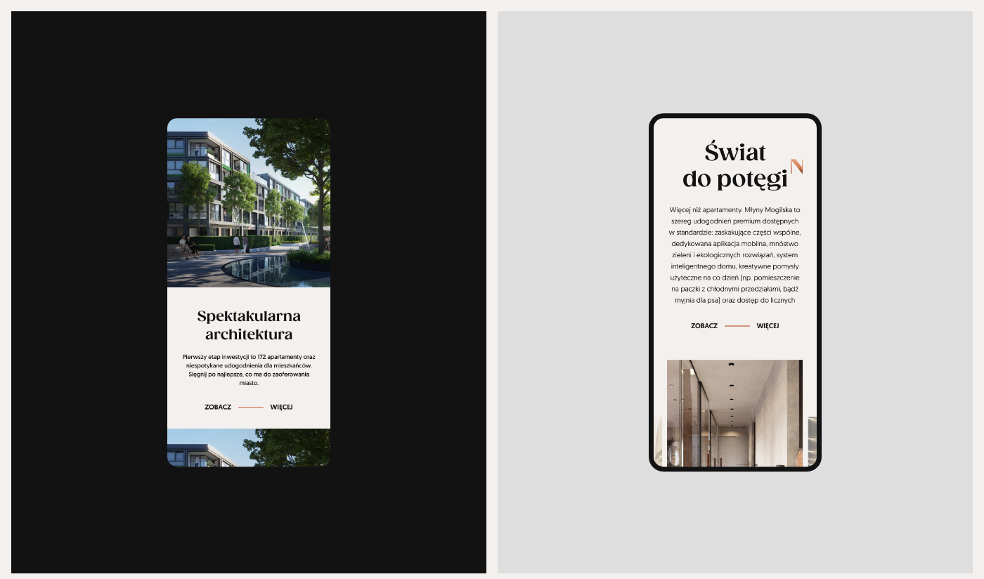 cracow luxury modern real estate UI ux UX / UI Web Design  web development  Webdesign