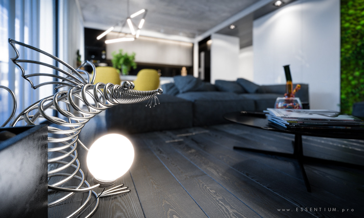 archviz 3D vr Render residential Interior design real estate apartment studio