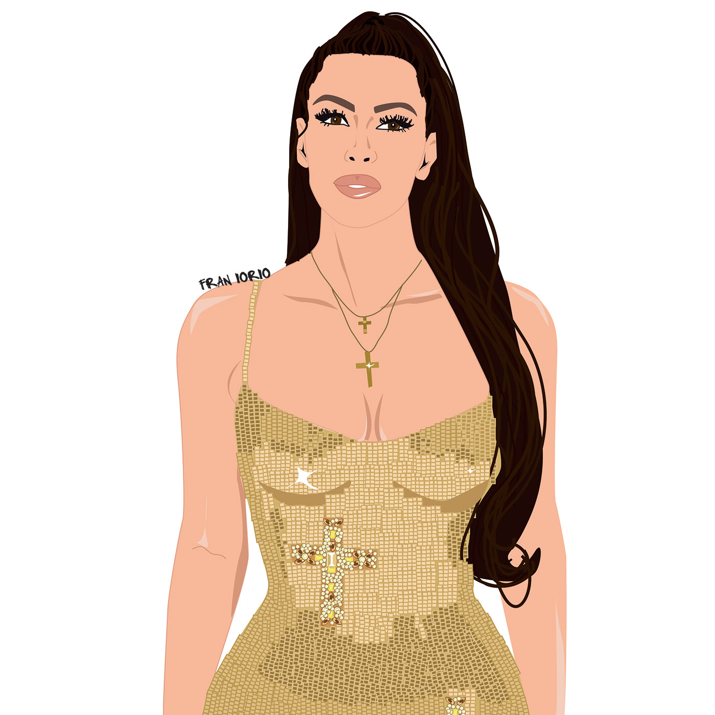 kimkardashian graphicdesign FRANIORIO fashionillustration