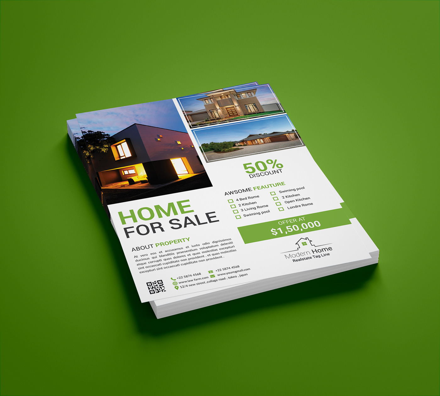 real estate Flyer Design corporate flyer business flyer design a4 house Creative Design flyer