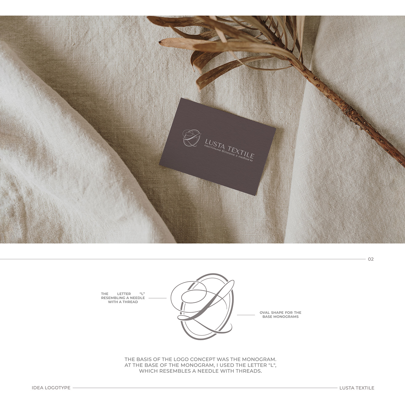 Design business card, logo monogram