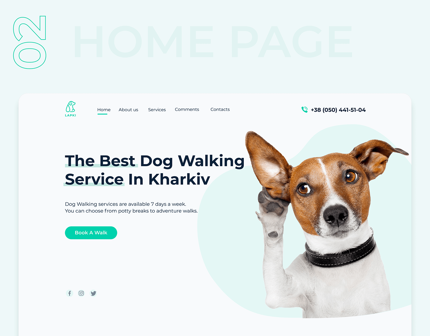 dogs Figma Interface UI ux design dog landing dog walking landing page site Web Design  выгул собак дизайн сайт собаки