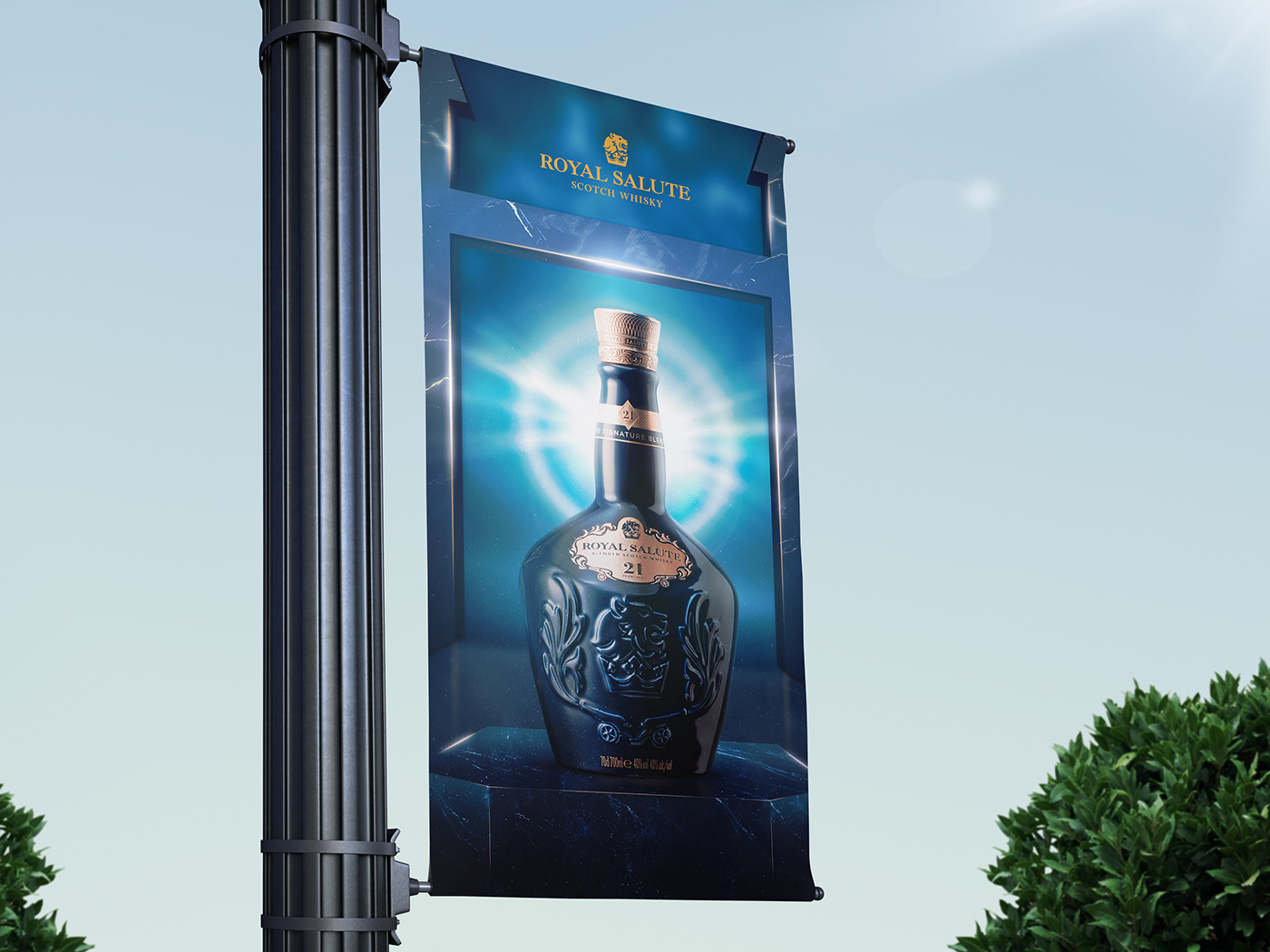 Whisky drink social media Manipulação de imagem Royal Salute alcohol Advertising  bebida Whiskey campaign