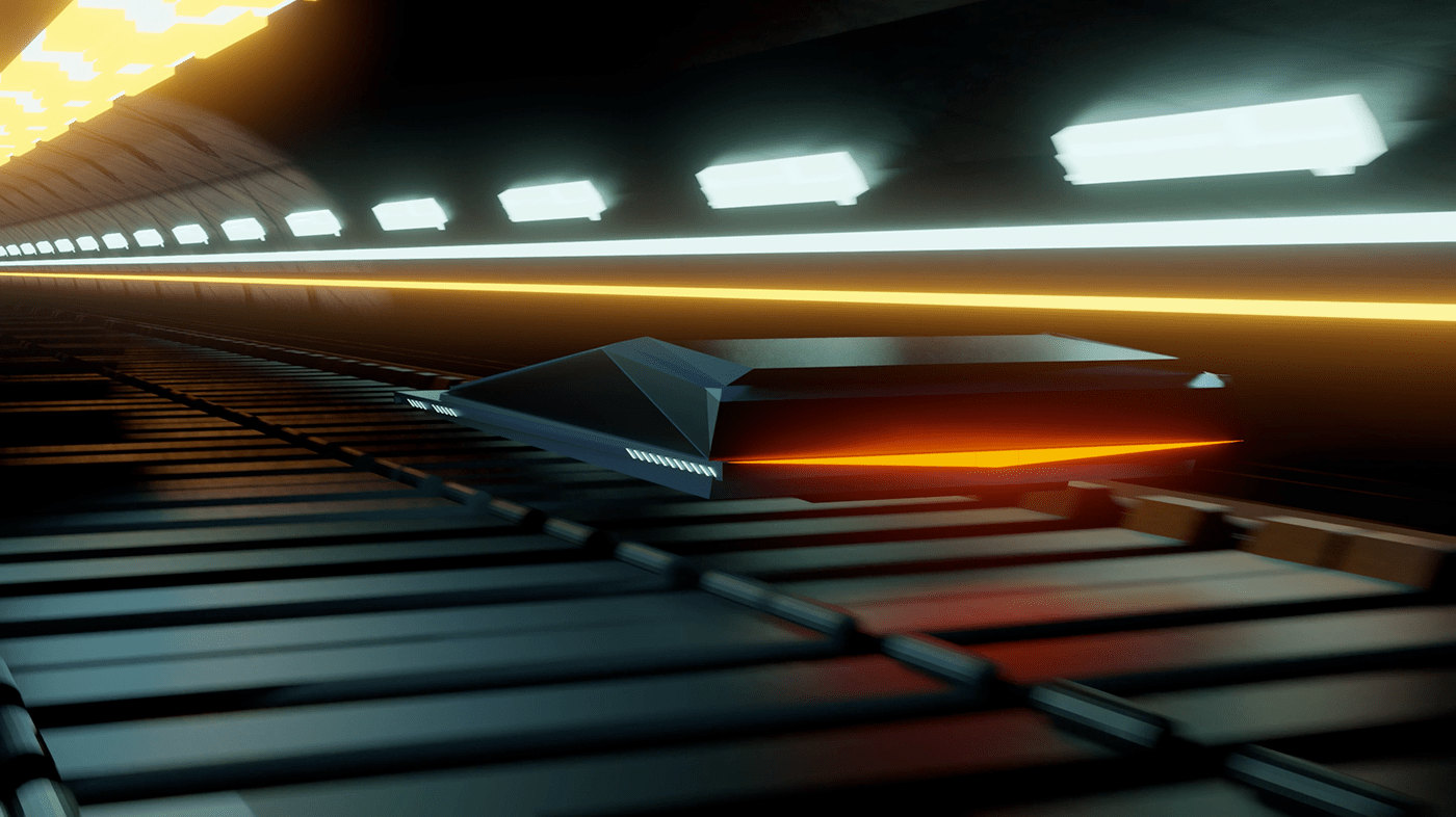 animation  concept art Cyberpunk environment future futuristic modern motion sci-fi Scifi