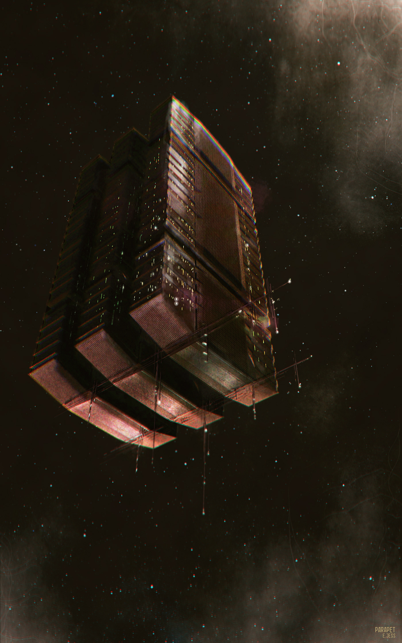 Brutalism concept concept art conceptart Digital Art  environment future science fiction Scifi Space 
