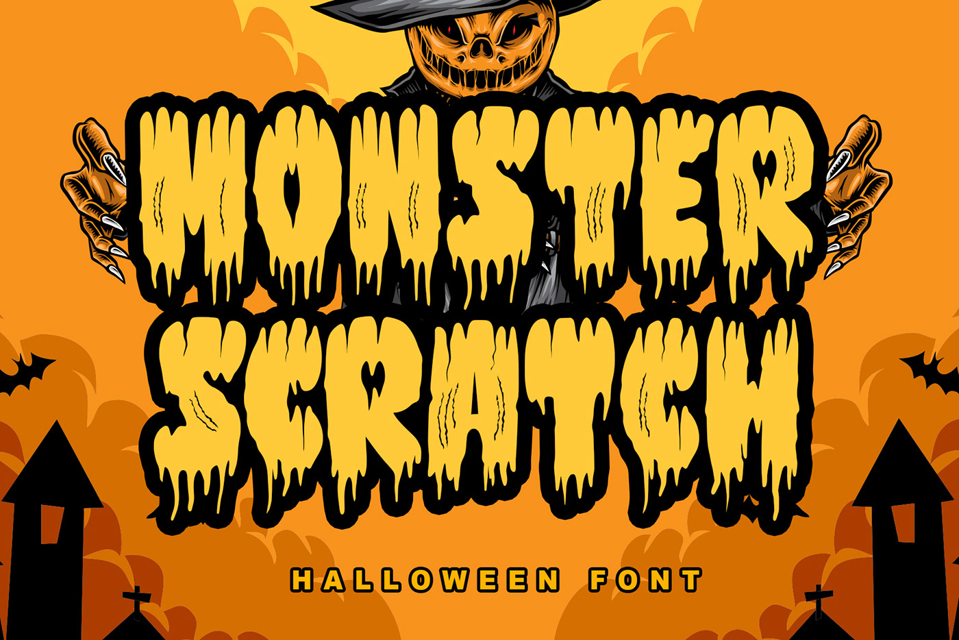 cartoon Digital Art  digital illustration Display Drawing  font Halloween party scream sketch