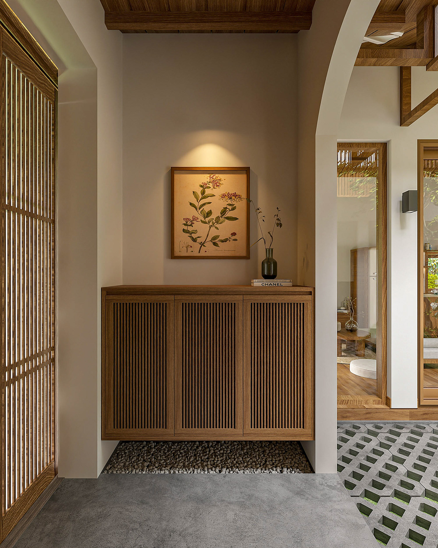 architecture interior design  visualization 3ds max Render living room bedroom muji kitchen Interior