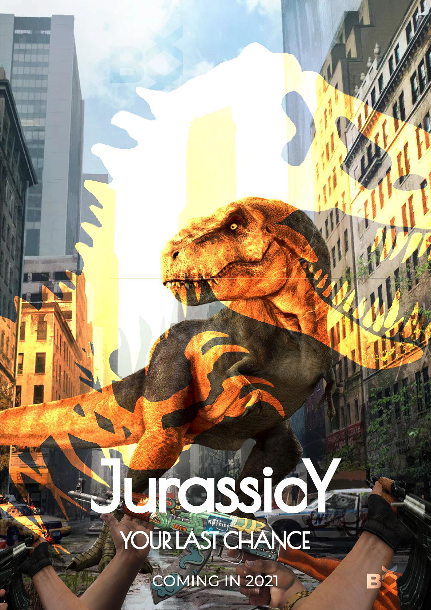 buublexx design Dinosaur epic explosion game jurassic promo yellow