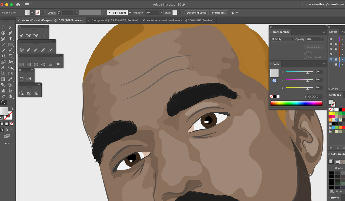 vector art adobe illustrator adobe draw ILLUSTRATION  Kanye West
