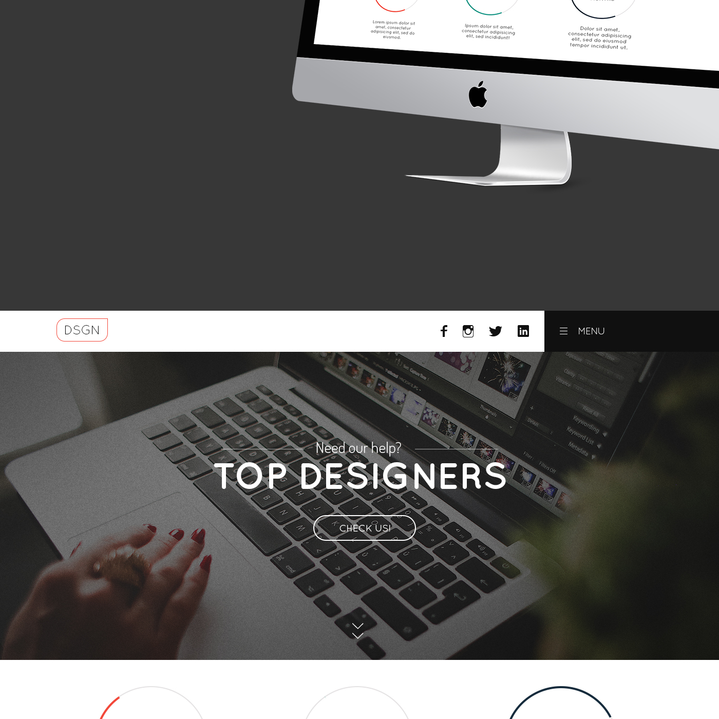 template Free Template Life Style UI ux Website design