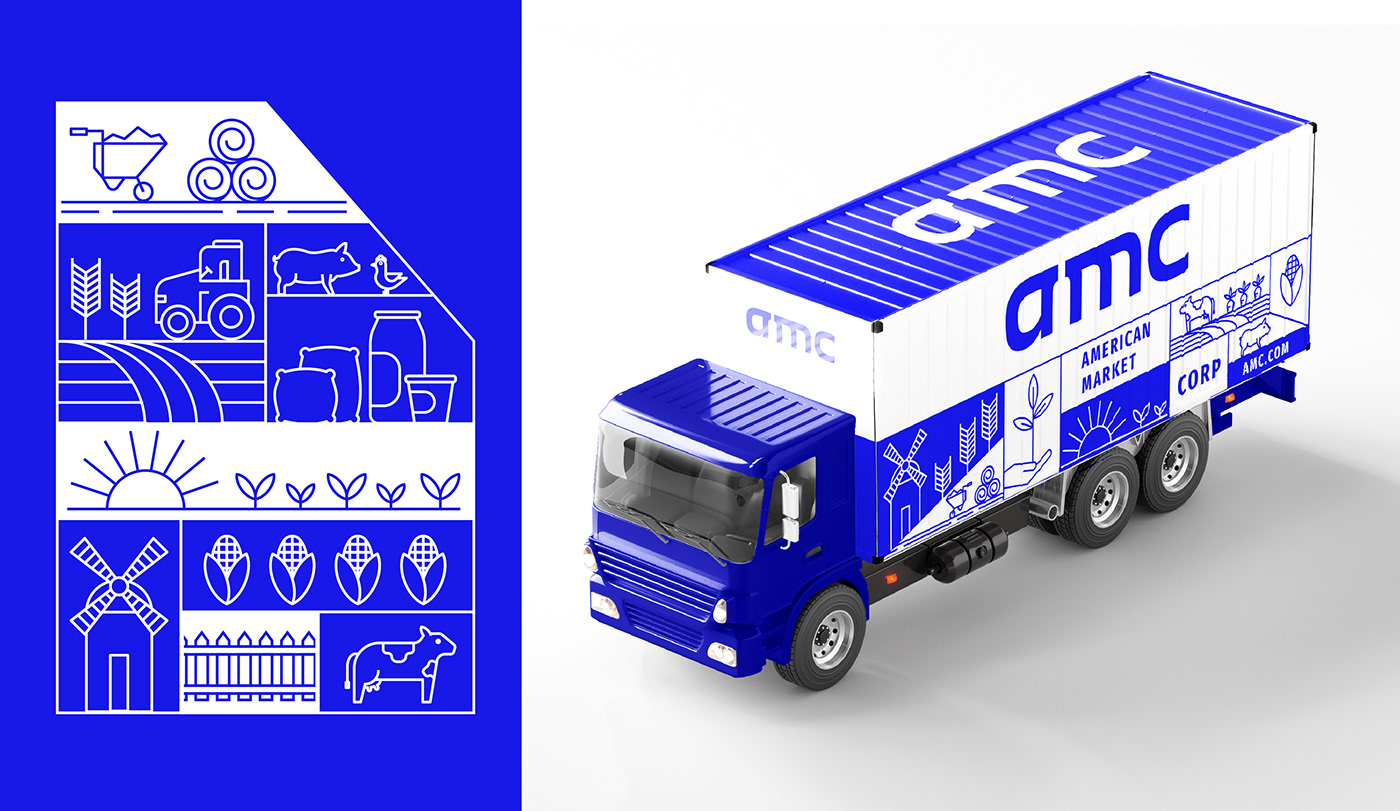 Logistic logo design cargo transportation