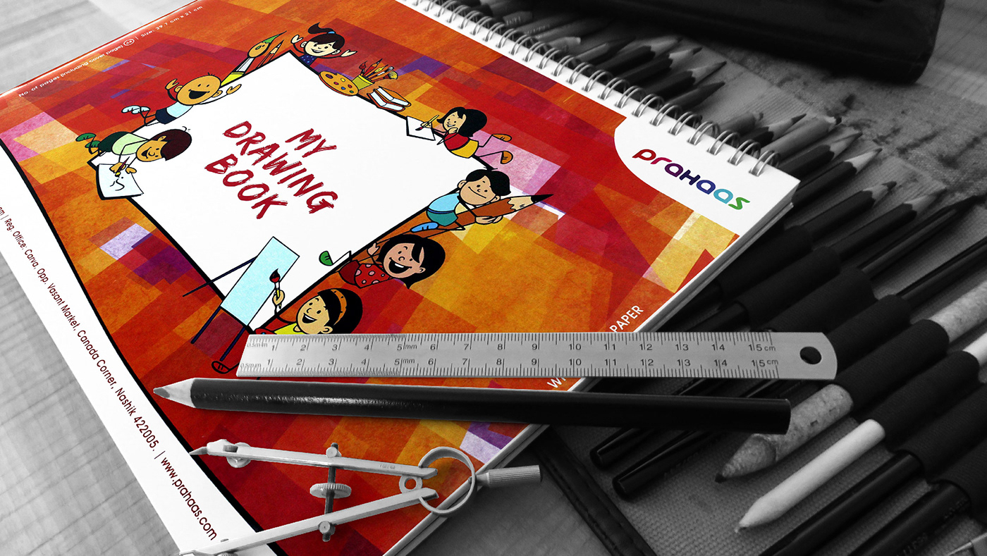 Drawing Book cover graphic design 