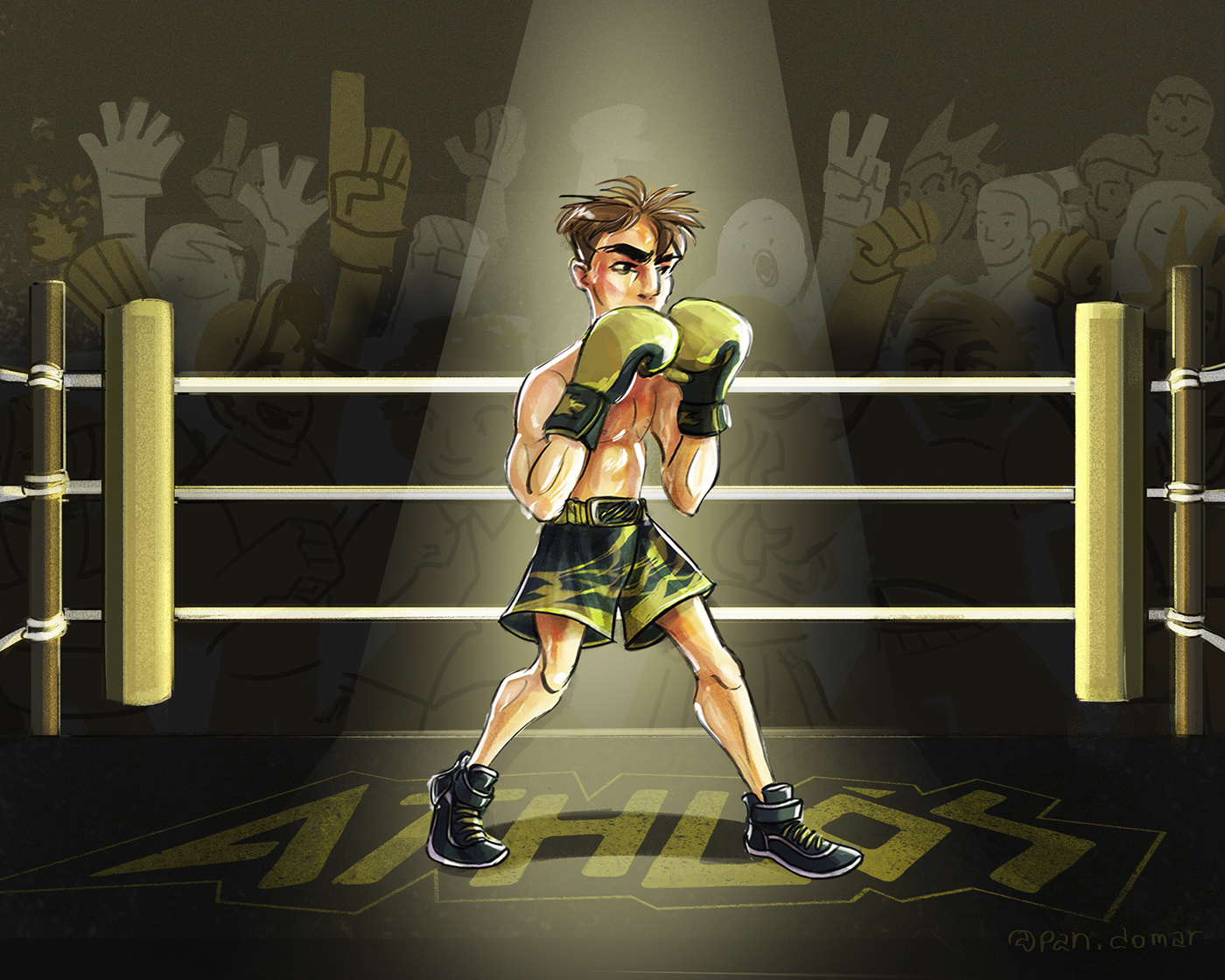 ILLUSTRATION  Character design  concept art Boxe sport Boxing fight comic Webtoon fanart