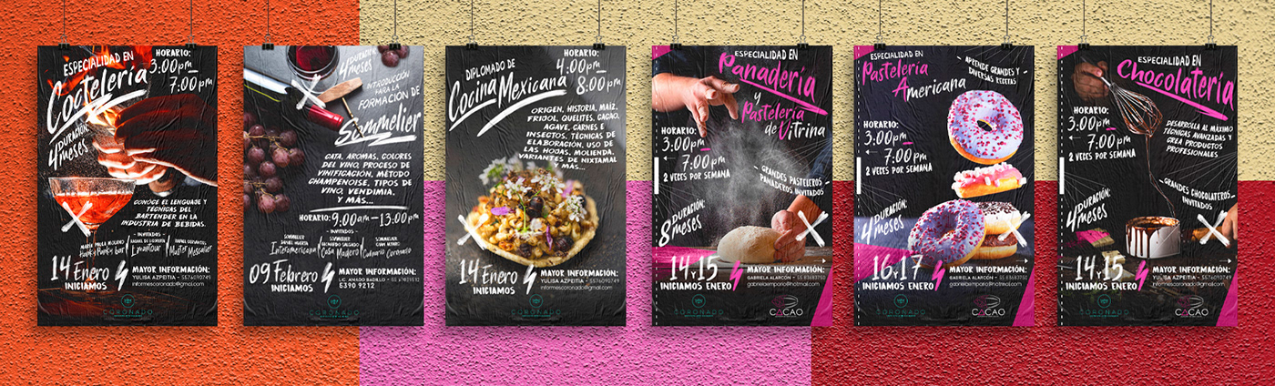 poster Collection design Urban gastronomy cartel typography   posters