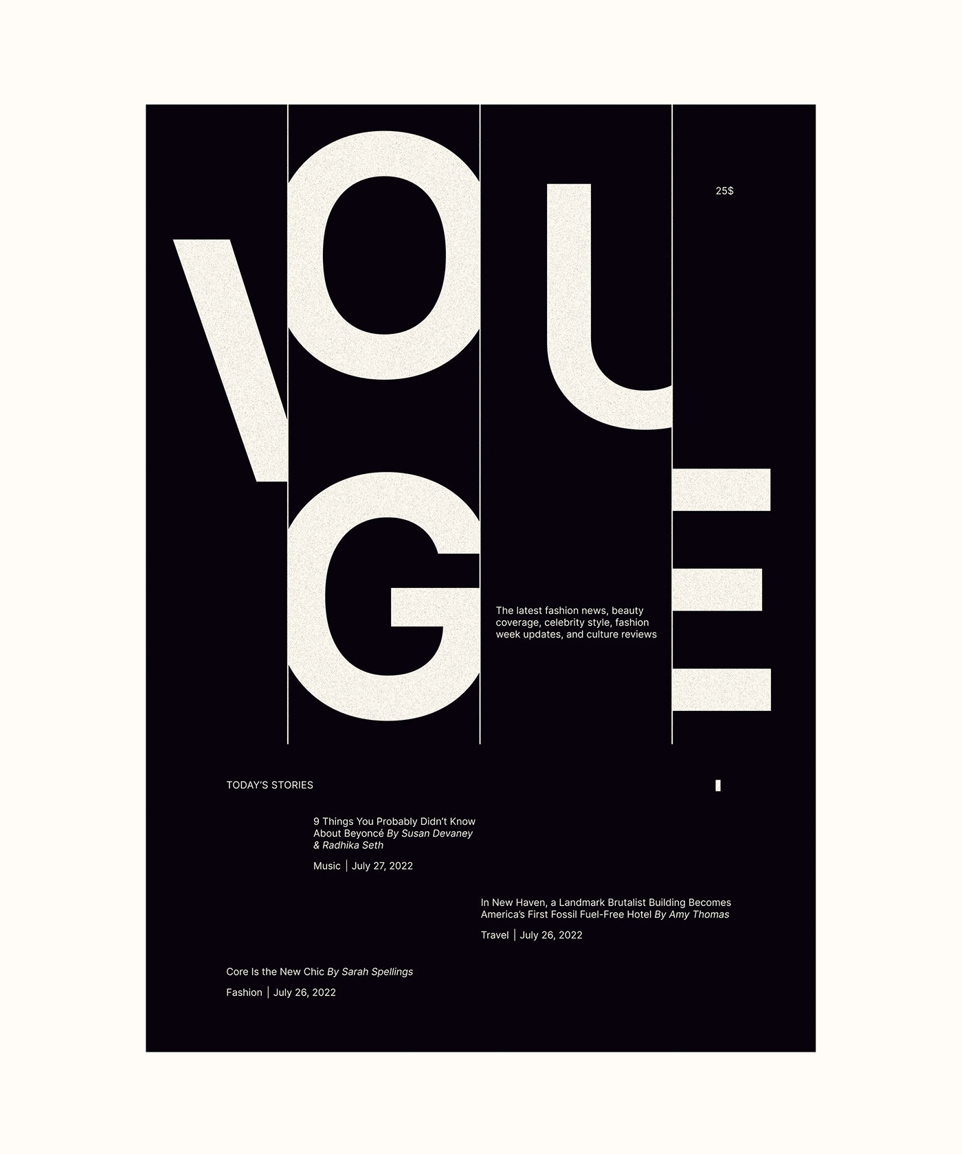 vogue magazine poster