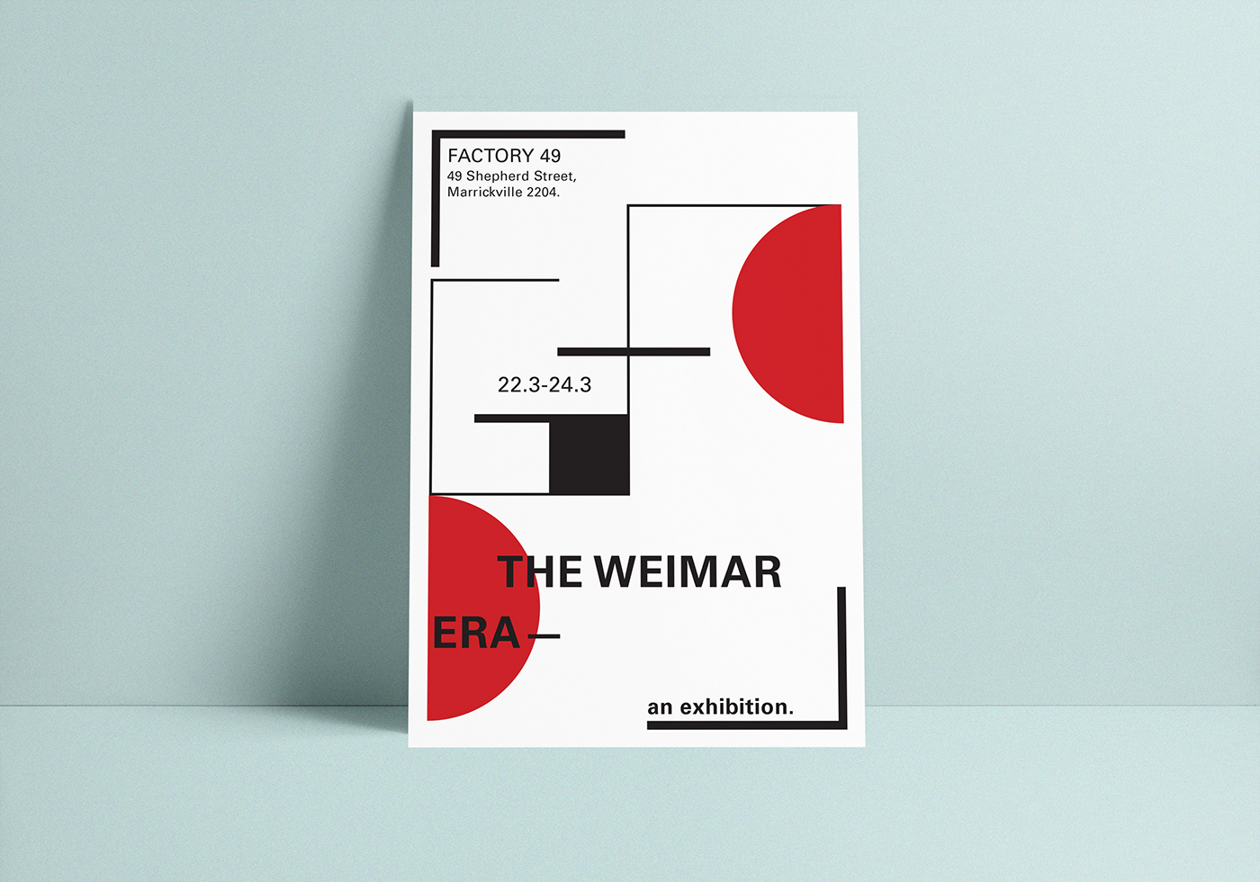 Exhibition Design  print design  typography   graphic design  publication design German Design the weimar era colour