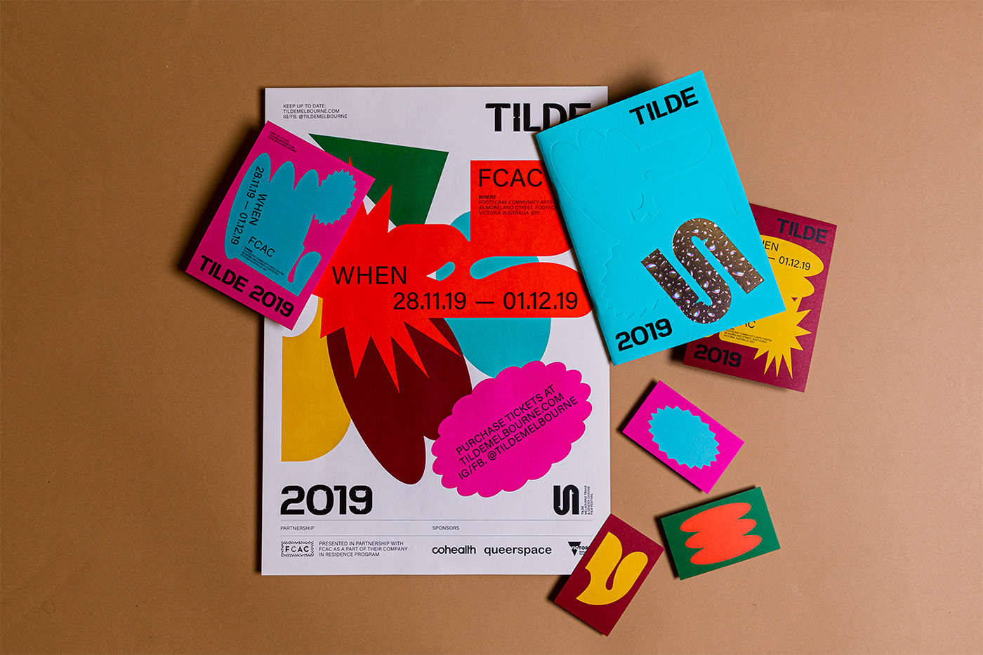 color custom typeface design festival Film   graphic design  lgbtqia+ Melbourne queer typography  