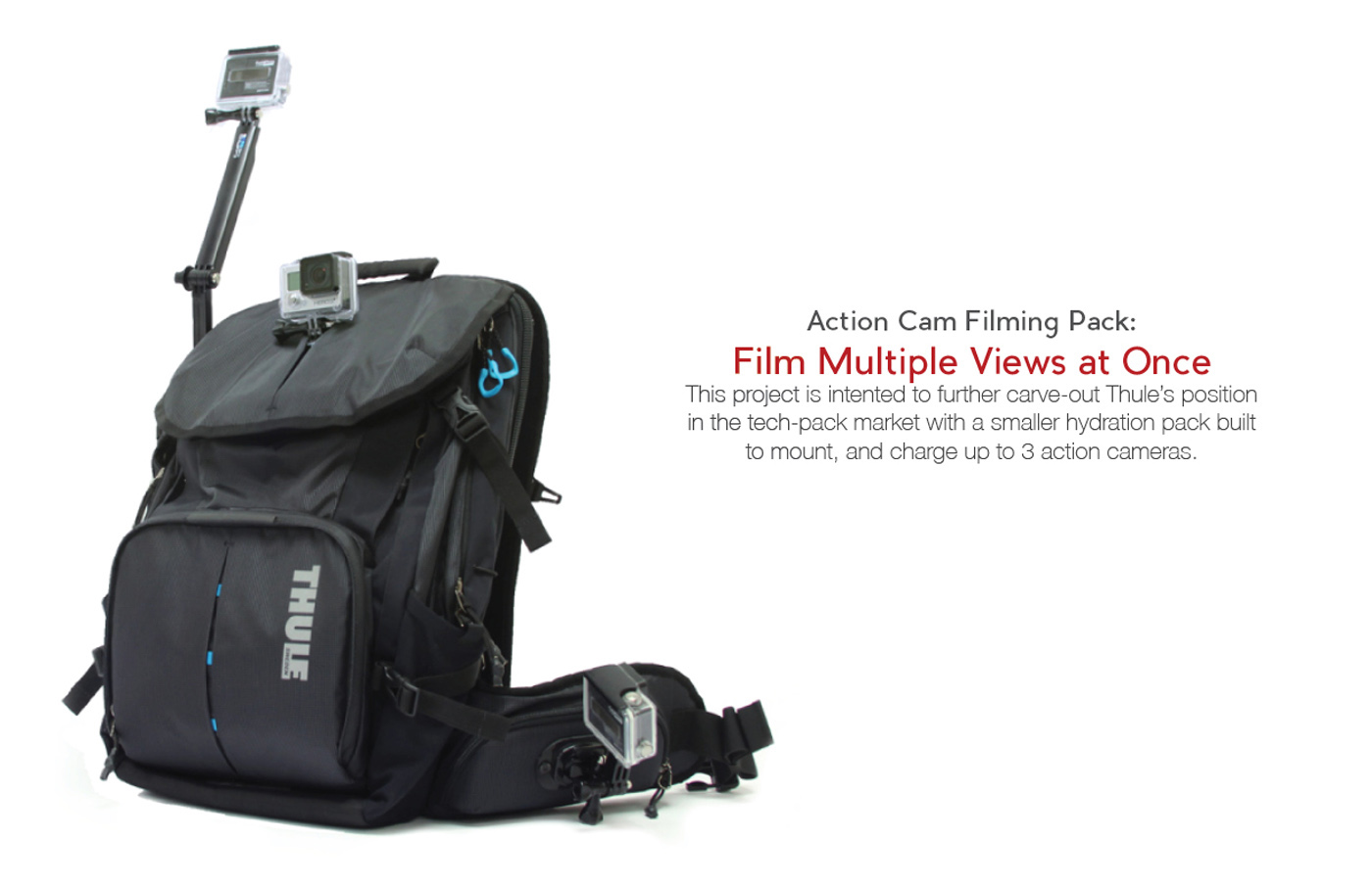 backpack softgoods gopro industrial design  FILMING action sports extreme sports