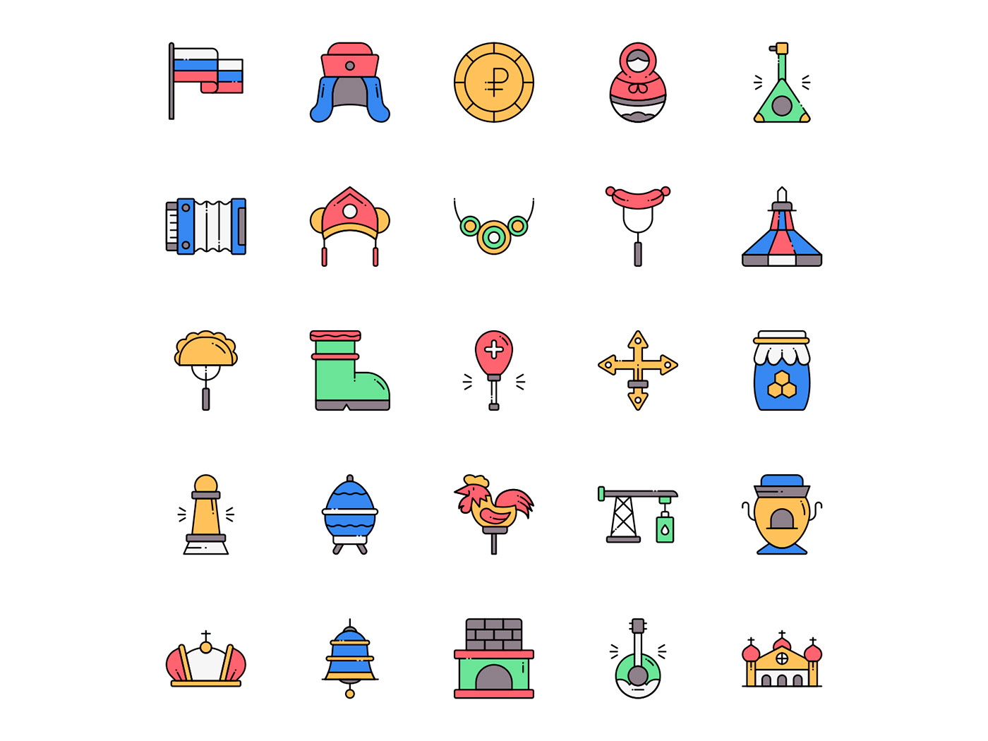 freebie icon design  icons download icons pack icons set Russia russia icon Russia vector vector design vector icon