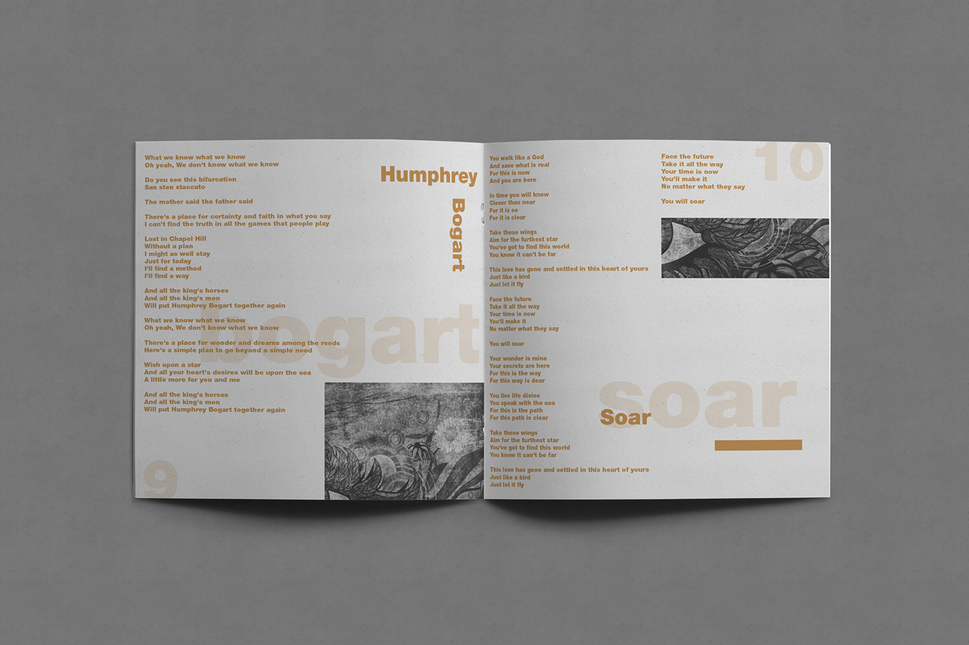 Album cd design artwork Layout grid Booklet contemporary modern experimental gold cover graphic record