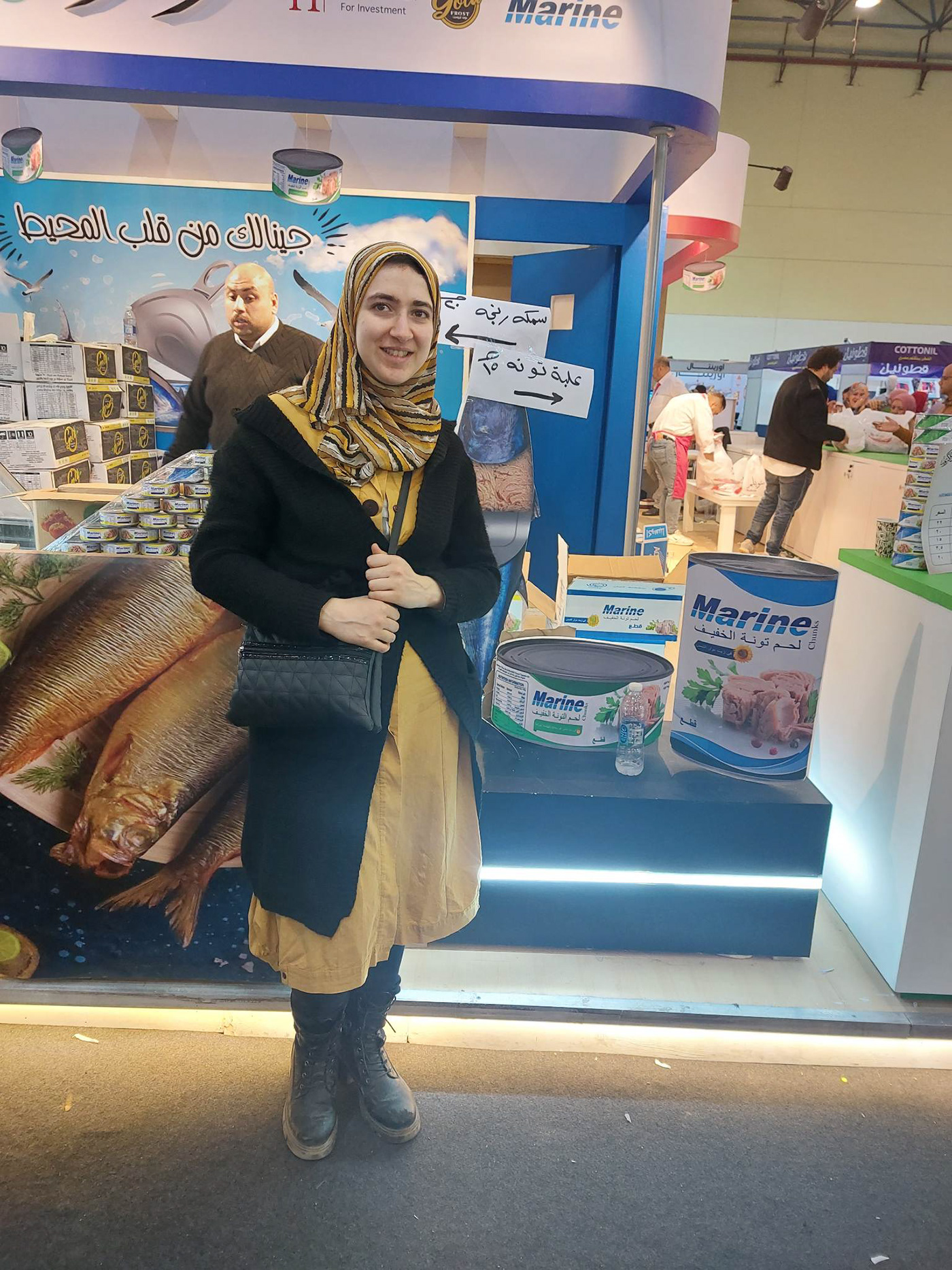 booth Exhibition  fish meat ramadan ramadan kareem Stand tuna vegetable رمضان كريم
